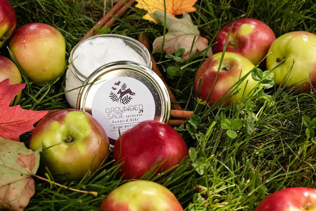 fall release pumpkin body butter halloween collection with apple cinnamon hot cider scented moisturizer
