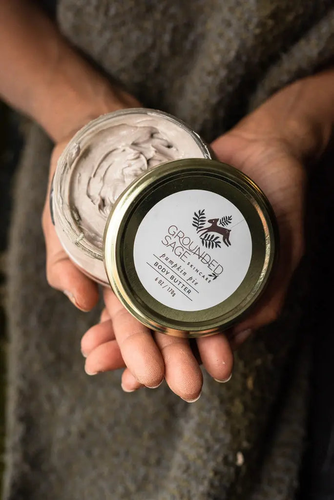 pumpkin pie scent shimmering oil based body butter autumn fall scented cream moisturizer canada