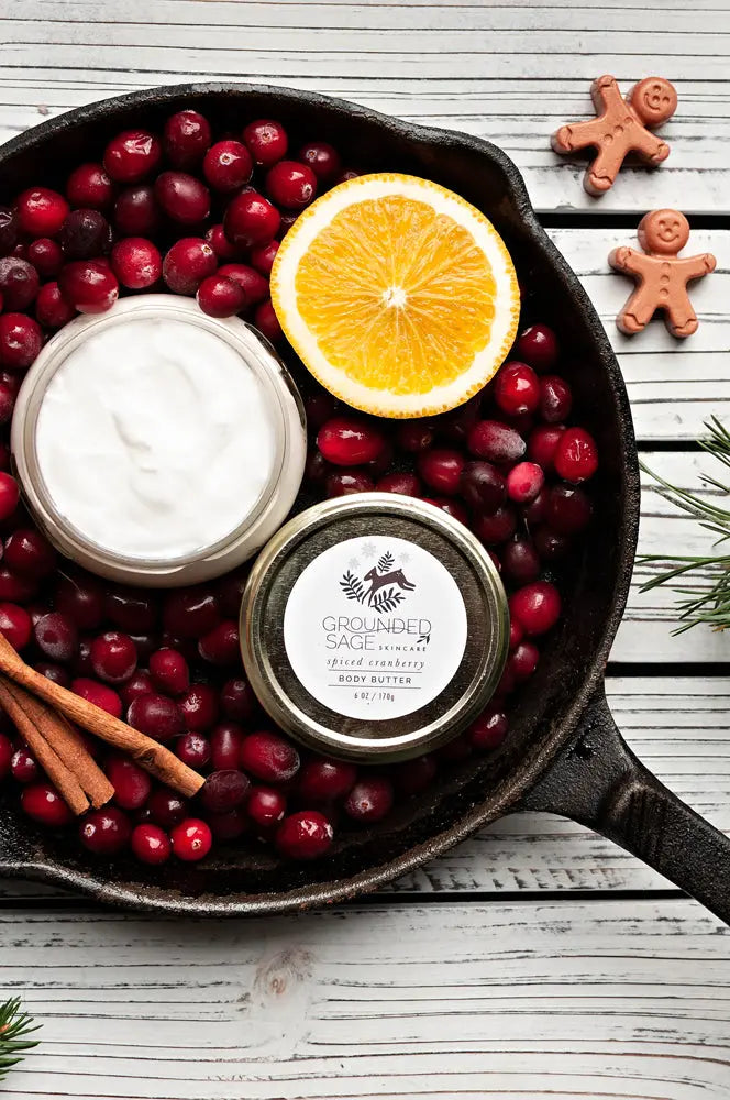 Spiced Cranberry Holiday Body Butter Grounded Sage Skincare