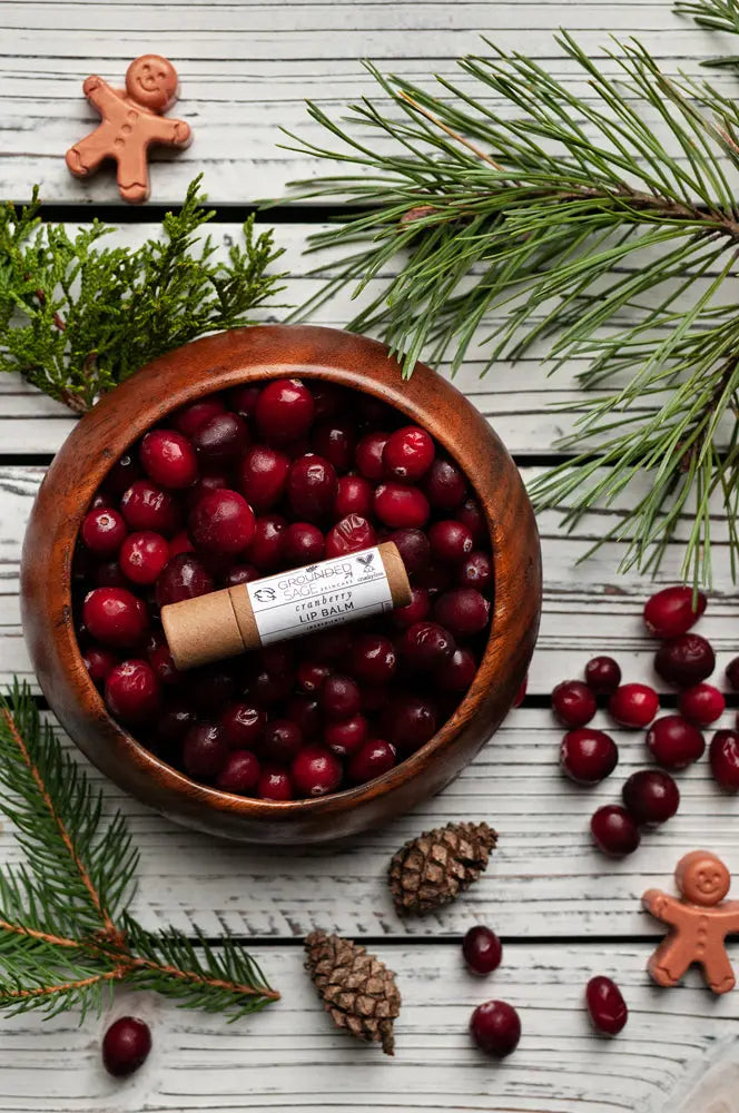 Cranberry Tinted Lip Balm Grounded Sage Skincare