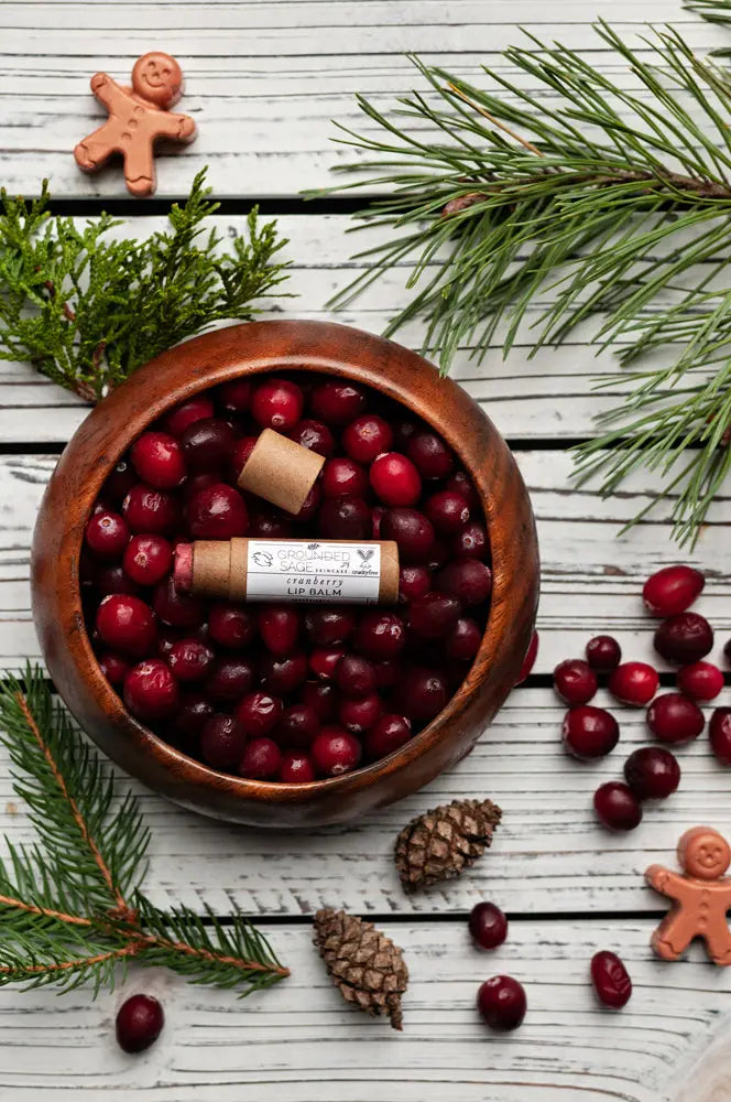 Cranberry Tinted Lip Balm Grounded Sage Skincare