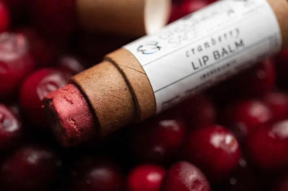 Cranberry Tinted Lip Balm Grounded Sage Skincare