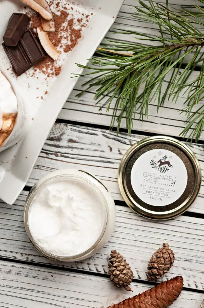 Hot Canadian Cocoa (Maple Hot Chocolate) Holiday Body Butter Grounded Sage Skincare