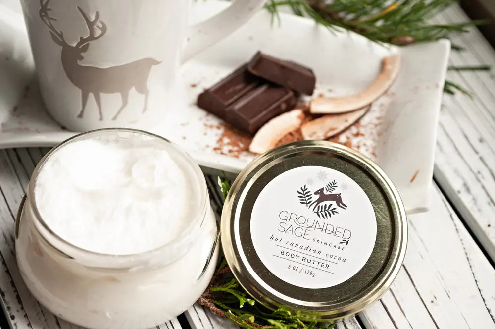 Hot Canadian Cocoa (Maple Hot Chocolate) Holiday Body Butter Grounded Sage Skincare