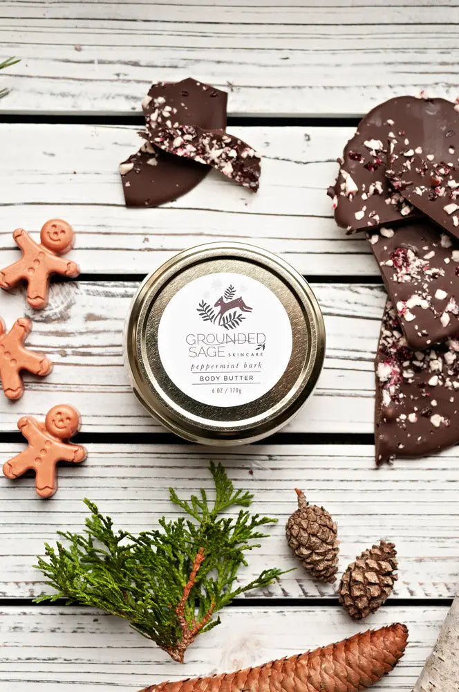 Peppermint Bark Holiday Body Butter Grounded Sage Skincare