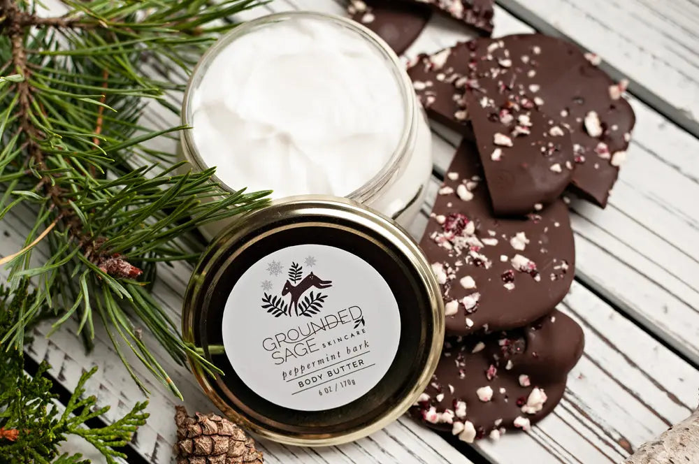 Peppermint Bark Holiday Body Butter Grounded Sage Skincare