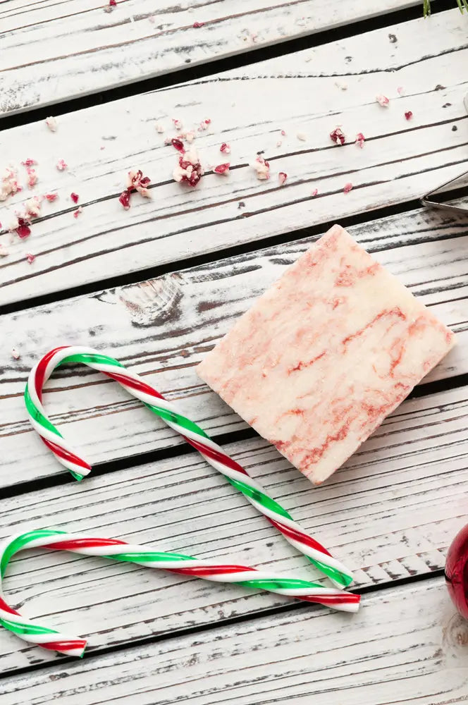 Candy Cane Holiday Handmade Soap