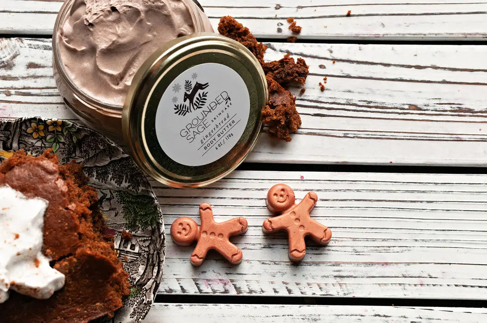 Gingerbread Shimmering Holiday Body Butter Grounded Sage Skincare