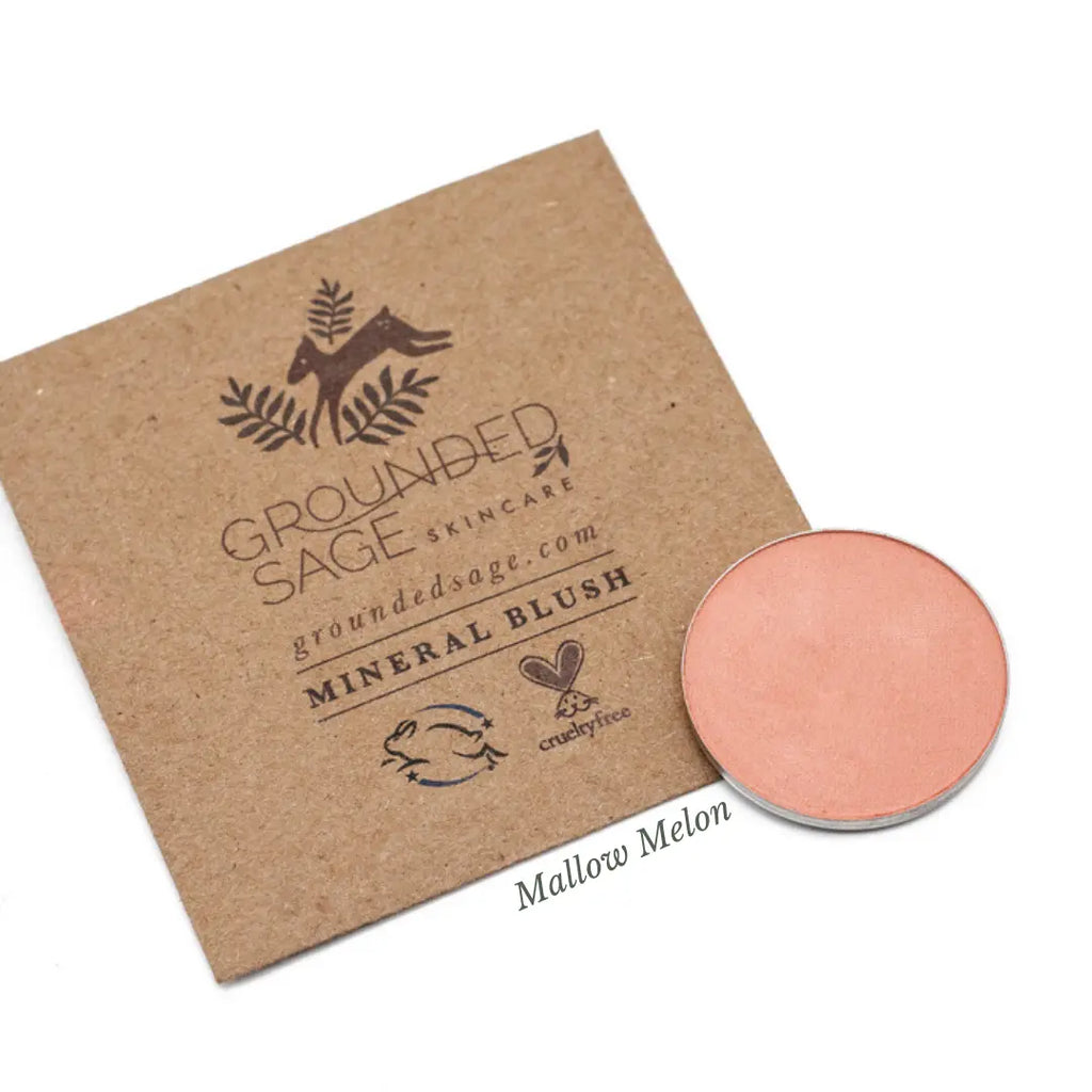 Mallow Melon Blush - A Muted Coral / Watermelon Melon, Matte Finish All Natural Blush