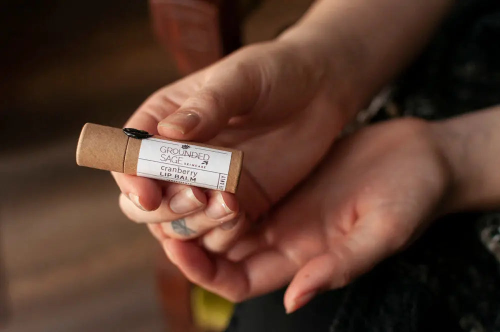Cranberry Tinted Lip Balm Grounded Sage Skincare