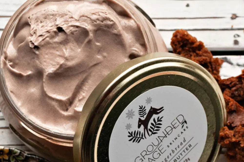 Gingerbread Shimmering Holiday Body Butter Grounded Sage Skincare