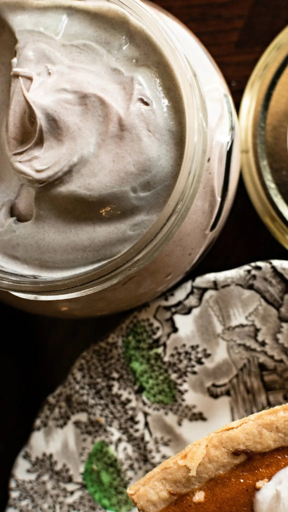 pumpkin pie scent shimmering oil based body butter autumn fall scented cream moisturizer canada