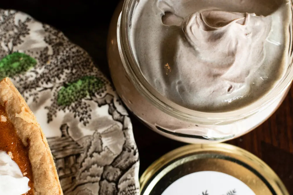 pumpkin pie scent shimmering oil based body butter autumn fall scented cream moisturizer canada